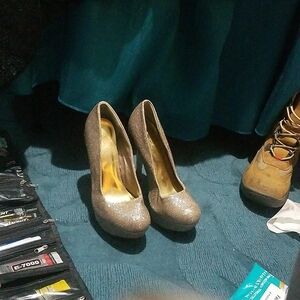 glitter pumps size 7